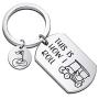 MAOFAED Golfer Gift Golf Keychain This is How I Roll Keychain Gift for Golfer Golf Cart Keychain