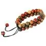 SUNYIK 8mm Round Stone Adjustable Bracelet for Unisex, Double Layers Beads Macrame Friendship Bracelets, 7''-10'' Strand SUNYIK 8mm Round Stone Adjustable Bracelet for Unisex, Double Layers Beads Macrame Friendship Bracelets, 7''-10'' Strand