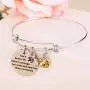 You are Braver Than You Believe Think Birthday Gifts Bracelet with Birthstone & Heart Tree of Life