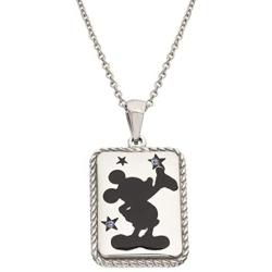 Disney Mickey or Minnie Mouse Stainless Steel Inpirational Necklace, Official License