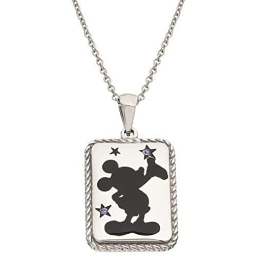 Disney Mickey or Minnie Mouse Stainless Steel Inpirational Necklace, Official License