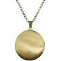 Vintage Bronze Tone Locket Picture Pendant Necklace Abstraction Digital Compass Included Free Brass Chain Gifts Personalized