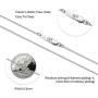 CIELTEAR 925 Sterling Silver Chain Necklace for Women 0.8mm Box Chain, Italian Necklace Chain, Super Strong & Thin & Long16/18/20/22/24 Inches