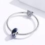 GDDX Sterling Silver Flowers Snowflake Rose Flower Star Starry Sky Pendant fit Bracelet Charm Glass Beads fits for European Bracelets and Necklace