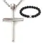 Gungneer Cross Baseball Necklace Pendant Stainless Steel Keel Chain Softball Sports Strength Jewelry Gift Men Women Gungneer Cross Baseball Necklace Pendant Stainless Steel Keel Chain Softball Sports Strength Jewelry Gift Men Women