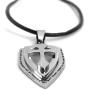 FORGIVEN JEWELRY Cross Strength Shield Necklace