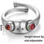 LOVECOM Real 925 Sterling Silver Frog Open Rings for Women Vintage Cute Animal Finger Ring Silver Fashion Party Jewelry Gifts LOVECOM Real 925 Sterling Silver Frog Open Rings for Women Vintage Cute Animal Finger Ring Silver Fashion Party Jewelry Gifts