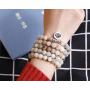 FUTTMI 8mm Natural Sodalite Stone Healing Gemstone 108 Mala Beads Wrap Bracelet Necklace for Yoga Charm Bracelet Jewelry for Women Men