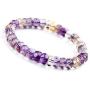 DUOVEKT 9mm Natural Ametrine Jewelry for Women Men Purple Quartz Gemstone Stone Crystal Beads Stretch Fashion Bracelet AAAA
