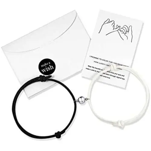 Magnetic Couples Bracelets Mutual Attraction Relationship Matching Friendship His Hers Rope Bracelet Set for Women Men Boyfriend Girlfriend Him Her BFF Best Friends Magnetic Couples Bracelets Mutual Attraction Relationship Matching Friendship His Hers Rope Bracelet Set for Women Men Boyfriend Girlfriend Him Her BFF Best Friends