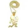 GWOOD Juggalo with Cleaver Pendant 30 Inch Long Box Link Necklace GWOOD Juggalo with Cleaver Pendant 30 Inch Long Box Link Necklace