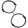 Magnet Bracelet for Couples 2 Pieces Relationship Magnetic Bracelet Mutual Attraction Rope Braided Couple Bracelet Pinky Promise Friendship Bracelet for Best Friend Boyfriend Girlfriend