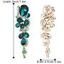 BriLove Womens Bohemian Boho Crystal Wedding Bridal Multiple Teardrop Chandelier Clip-On Dangle Earrings