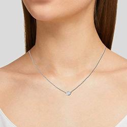 The Diamond Channel Certified Brilliant-Cut Diamond Bezel-Set Necklace in White, Yellow or Rose Gold (K-L Color, I2-I3 Clarity) - 16'' 2'' Extender - Choice of Carat Weights