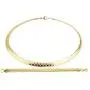 HZMAN Stainless Steel Omega Chain 8mm Solid 18 inch Necklace and 8.5 inch Bracelet Ste