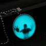 Paialco Jewelry Halloweens Creepy Specter Noctilucence Necklace Luminous Pendant