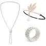 Metme 1920s Great Gatsby Accessories Set Costume Flapper Necklace Headband Bracelets for Women Metme 1920s Great Gatsby Accessories Set Costume Flapper Necklace Headband Bracelets for Women