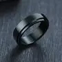 HIJONES Womens Mens Stainless Steel Spinner Ring Wedding Band Silver/Gold//Black/Rainbow HIJONES Womens Mens Stainless Steel Spinner Ring Wedding Band Silver/Gold//Black/Rainbow