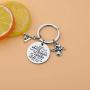 BAUNA Softball Keychain Softball Gift Always Remember You are Braver Than You Believe Keychain with Inspirational Quote for Softball Player Team Coaches