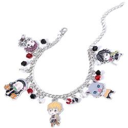 retsamradassaT Demon Slayer Kimetsu no Yaiba Bracelet Jewelry Pendant Charm