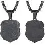 Men Women Personalized St. Michael Saint Christopher Necklace Stainless Steel/18K Gold Plated Round/Oval/Shield Patron Saint Biblical Archangel Pendant Necklaces with 22'' Square Box Chain,Gift Packed