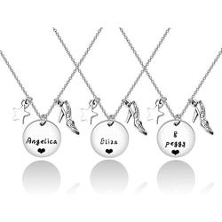 FAADBUK Friendship Jewelry Hamilton Inspired Gift Angelica Eliza & Peggy Schuyler Sisters Gift