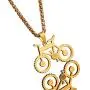 UMtrade Bicycle Jewelry Men Cycling Enthusiast Pendant Stainless Steel Bike Necklace