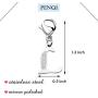 PENQI Initial Letter Pendant Zipper Pull A-Z Alphabet Rhinestone Zipper Pull 26 Letter Jewelry Gift for Women Men