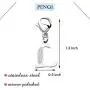 PENQI Initial Letter Pendant Zipper Pull A-Z Alphabet Rhinestone Zipper Pull 26 Letter Jewelry Gift for Women Men