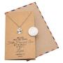 Quan Jewelry Faith Hope and Love Necklace with Heart Anchor Cross Crucifix Pendant, Nautical Pirate Inspired Charm, Religious Jewelry, Gifts for Women with Inspirational Quote on Greeting Card
