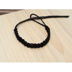 Art of Creation Handmade Tibetan Buddhist 2pcs Black String Good Luck Bracelet for Prosperity and Success | Braided Stylish Spiritual Yoga Jewelry For Unisex