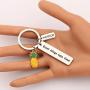 AKTAP IVF Gift Warrior Pineapple Keychain Transfer Day TTC Gift Great Things Take Time Infertility Awareness Jewelry