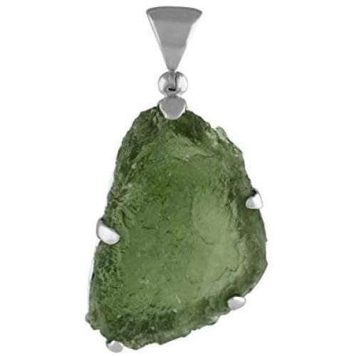 Starborn Rough Gemstone Sterling Silver Pendant - Medium
