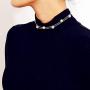 ALAIX Womens Long Necklace Gold Chain Choker Necklaces for Tops Sweater Beads Necklace Long for Women