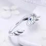 FOREVER QUEEN Cute Animal Footprints Open Ring, 925 Sterling Silver Adjustable Finger Rings for Women Girls Birthday Gifts with Jewelry Box