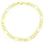Nuragold 14k Yellow Gold 5.5mm Figaro Chain Link Bracelet, Mens Womens Jewelry Lobster Lock 7'' 7.5'' 8'' 8.5'' 9'' Nuragold 14k Yellow Gold 5.5mm Figaro Chain Link Bracelet, Mens Womens Jewelry Lobster Lock 7'' 7.5'' 8'' 8.5'' 9''
