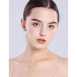 Mints Opal Jewelry Set Sterling Silver Heart Pendant Necklace Stud Earrings October Birthstone Gemstone Jewelry for Women