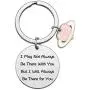 HN HNHB Not Be There with You Will Be There for You Long Distance Relationship Keychain Boyfriend Girlfriend Wife Husband Gift Meaningful Jewelry Gifts