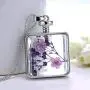 YAZILIND Platinum Plated DIY Dried Flower Square Lockets Pendant Necklace Birthday Gift YAZILIND Platinum Plated DIY Dried Flower Square Lockets Pendant Necklace Birthday Gift