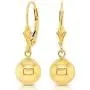14k Yellow Gold Ball Drop Dangle Leverback Earrings 14k Yellow Gold Ball Drop Dangle Leverback Earrings