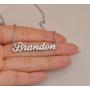 Dancing Wolf Stainless Steel Custom Name Necklace Personalized Customize Any Names Mother Day Jewelry Gift
