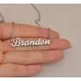 Dancing Wolf Stainless Steel Custom Name Necklace Personalized Customize Any Names Mother Day Jewelry Gift Dancing Wolf Stainless Steel Custom Name Necklace Personalized Customize Any Names Mother Day Jewelry Gift