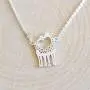 MIXIA Minimalist Double Kissing Giraffes Necklace Abstract Simple Animal Pendant