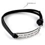 Luvalti Inspirational Leather Bracelet 10’’ - “She Believed she Could so she did” - Personalized Jewelry