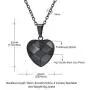 U7 Womens Tiny Heart Necklace Stainless Steel Link Chain 3D Vivid Love Hearts Pendant for Girls Lover, Customizable
