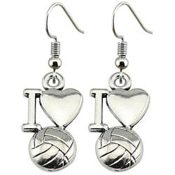 The Infinity Collection Volleyball Earrings- Volleyball Jewelry - Love Volleyball Earrings-Volleyball Gifts for Players