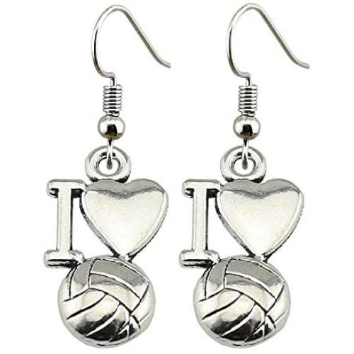 The Infinity Collection Volleyball Earrings- Volleyball Jewelry - Love Volleyball Earrings-Volleyball Gifts for Players