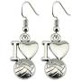 The Infinity Collection Volleyball Earrings- Volleyball Jewelry - Love Volleyball Earrings-Volleyball Gifts for Players