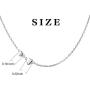S925 Sterling Silver Jewelry Tiny Delicate Sideways Double Forever Love Heart Choker Necklace, 16+2''