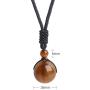 Nicestone Natural Stone Healing Crystal Pendant Necklace Black Rope Chain for Women Men……